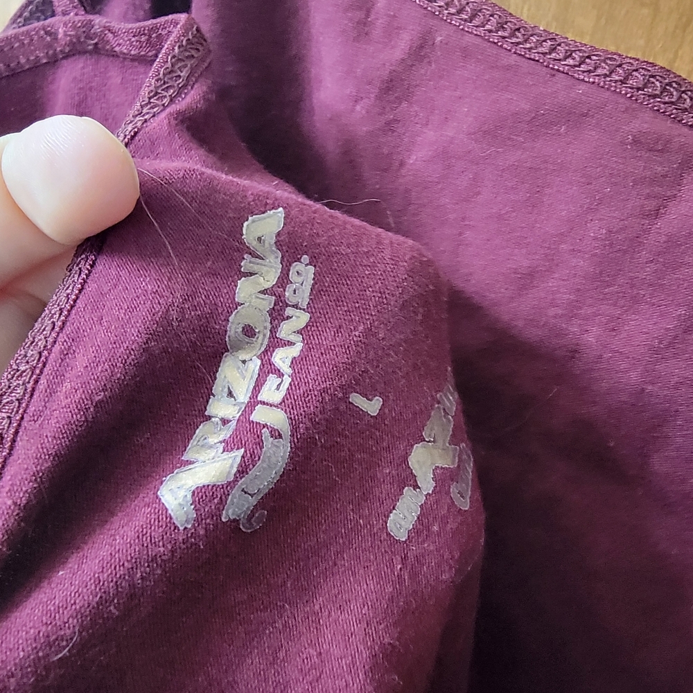 BOGO Arizona Jeans Co. Maroon Cami Tank Top Size Large - Picture 3 of 4